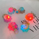 Acrylic Octopus Keychain Cartoon Toy Coin Purse Bag Key Charms Gift
