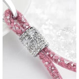 Glitter Rhinestone Key Chain with Charms Car Key Decor