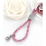 Glitter Rhinestone Key Chain with Charms Car Key Decor