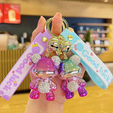 Anime Bear Keychain Pendant Bag Charm Doll Key Chain Couple Pendant