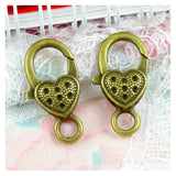 30pcs 14*26MM Charms Lobster clasp Antique bronze Plated Zinc Alloy Key chain