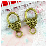 30pcs 14*26MM Charms Lobster clasp Antique bronze Plated Zinc Alloy Key chain