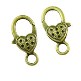 30pcs 14*26MM Charms Lobster clasp Antique bronze Plated Zinc Alloy Key chain