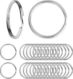 Stainless Steel Key Ring 25mm Round Split Keychain Blank Circle DIY Findings