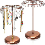 Metal Jewelry Stand with 23 Hooks - Necklace Bracelet Ring Organizer