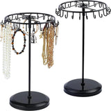 Metal Jewelry Stand with 23 Hooks - Necklace Bracelet Ring Organizer