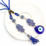 Turkish Evil Eye Tassel Pendant for Home Car Wall Decor