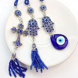 Turkish Evil Eye Tassel Pendant for Home Car Wall Decor