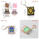 3D Mini Fold Book Keychain Kids Toys Castle Stress Relief Gift