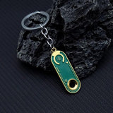 Credit Chip Keychain for Men Game Car Key Ring Pendant