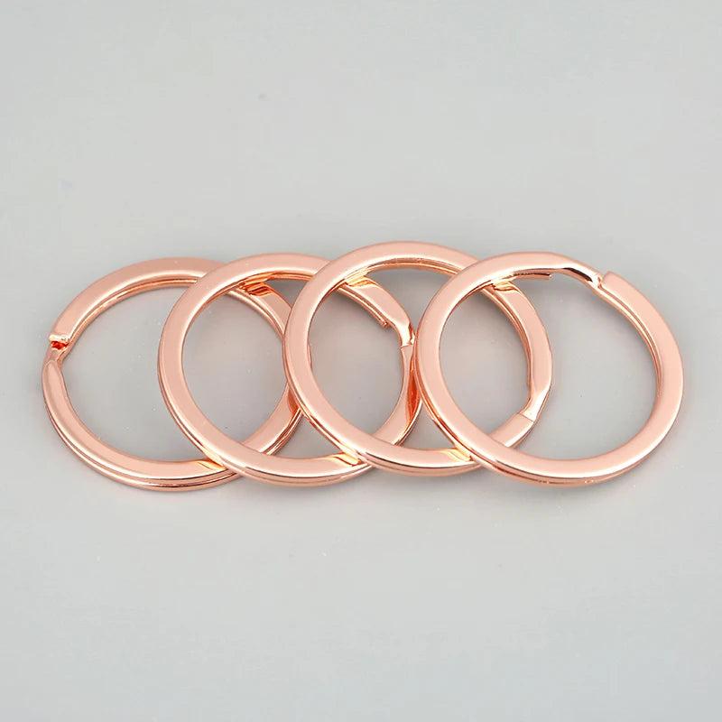 20PCS/Pack Plated Keyring Split Ring for Bag Car Keychain Jewelry Making