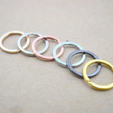 20PCS/Pack Plated Keyring Split Ring for Bag Car Keychain Jewelry Making