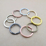 20PCS/Pack Plated Keyring Split Ring for Bag Car Keychain Jewelry Making