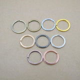 20PCS/Pack Plated Keyring Split Ring for Bag Car Keychain Jewelry Making