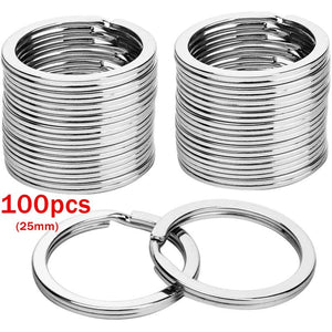100PCS Stainless Steel Double Jump Rings for Jewelry Making 30/25mm