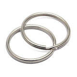 50pcs/lot Metal Key Holder Split Rings Unisex Keyring Keychain Keyfob