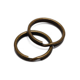 50pcs/lot Metal Key Holder Split Rings Unisex Keyring Keychain Keyfob