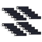 20Pcs Felt Key Rings with Blank Tag Stainless Steel Ring Make Your Own Keychain