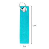 20Pcs Felt Key Rings with Blank Tag Stainless Steel Ring Make Your Own Keychain