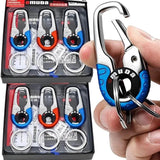 Stainless Steel Carabiner Keychain for Men Outdoor Camping