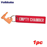 Tactical Chamber Safety Flag Keychain Pendant