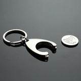 7.5cm Keychain Shopping Cart Pluggable Key Chain For Car Key Ring Holders