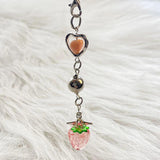 Y2K Sweet Alloy Phone Charms Strawberry Heart Star Keychains