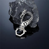 Nordic Dragon Keychain Stainless Steel Nidhogg Keyring