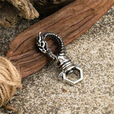 Nordic Dragon Keychain Stainless Steel Nidhogg Keyring