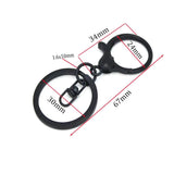 10PCS 30mm Metal Keychain Split Rings Lobster Clasp DIY Jewelry Making