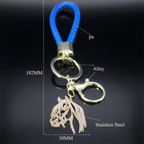 Horse Keychain for Women Men Animal Horses Lover Key Ring Bag Accessories Gift
