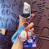 Long Grass Face Dumpling Doll Astronaut Keychain Cartoon Space Suit Pilot Keych