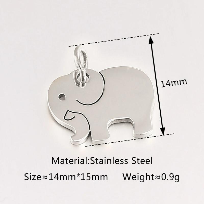 5Pcs Stainless Steel Charms for DIY Jewelry Making