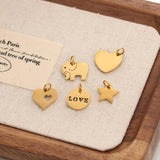 5Pcs Stainless Steel Charms for DIY Jewelry Making