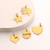 5Pcs Stainless Steel Charms for DIY Jewelry Making