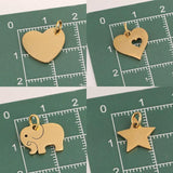 5Pcs Stainless Steel Charms for DIY Jewelry Making
