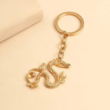 Vintage Dragon Pendants Keyring Alloy Keychain Retro Jewelry For Men Gift