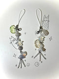Ocean Style Phone Charm Strap Seashell Jelly Fish Key Strap Lanyard