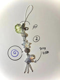 Ocean Style Phone Charm Strap Seashell Jelly Fish Key Strap Lanyard