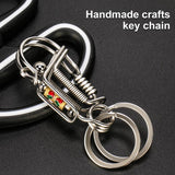 Colorful Engraved Charm Keychain, Men's Trinket Style