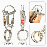 Colorful Engraved Charm Keychain, Men's Trinket Style