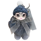 Pompom Baby Keychain Plush Doll Bag Keyring Car Gift