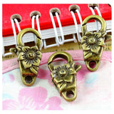 20pcs Antique Bronze Charms Lobster Clasp Key Chain DIY Jewelry Findings