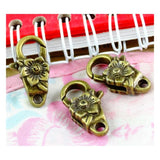 20pcs Antique Bronze Charms Lobster Clasp Key Chain DIY Jewelry Findings