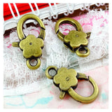 20pcs 16*27MM Antique Bronze Charms Lobster Clasp DIY Key Chains