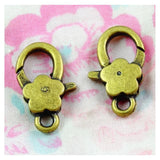 20pcs 16*27MM Antique Bronze Charms Lobster Clasp DIY Key Chains