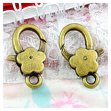 20pcs 16*27MM Antique Bronze Charms Lobster Clasp DIY Key Chains