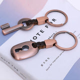 Zinc Alloy Couples Lock Key Chain Ring Holder Metal Car Keyring