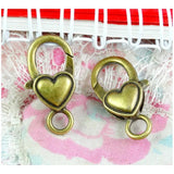 30pcs Antique Bronze Charms Lobster Clasp Key Chains DIY Accessories