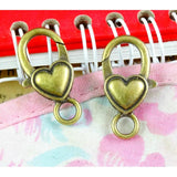 30pcs Antique Bronze Charms Lobster Clasp Key Chains DIY Accessories